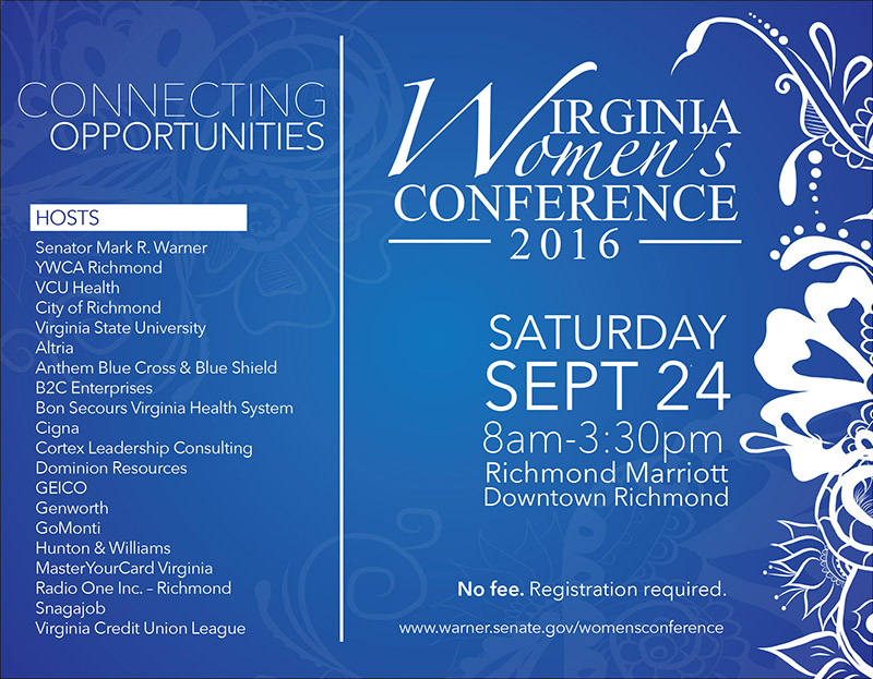 Virginia Women's Conference 2016 Banner